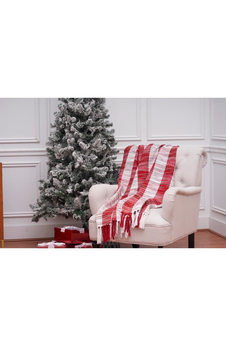 C&F Home Christmas Woven Mélange Throw Blanket, Alternate, color, Red
