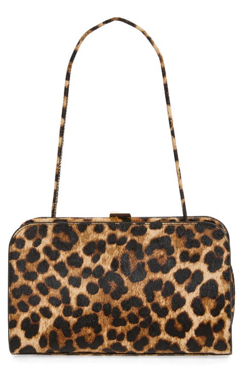Zella Genuine Calf Hair Frame Clutch