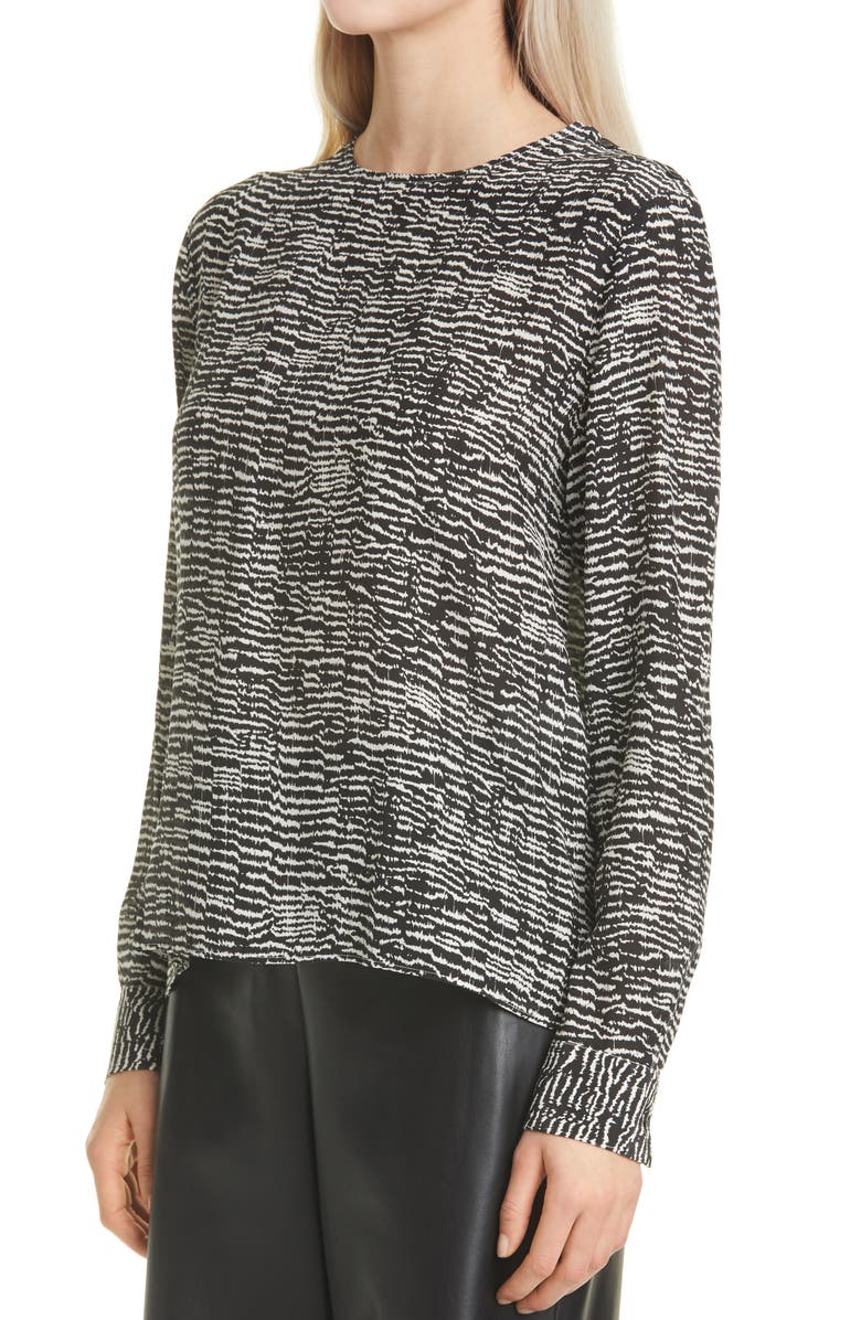 BOSS Ivicin Print Blouse, Alternate, color, Black Fantasy