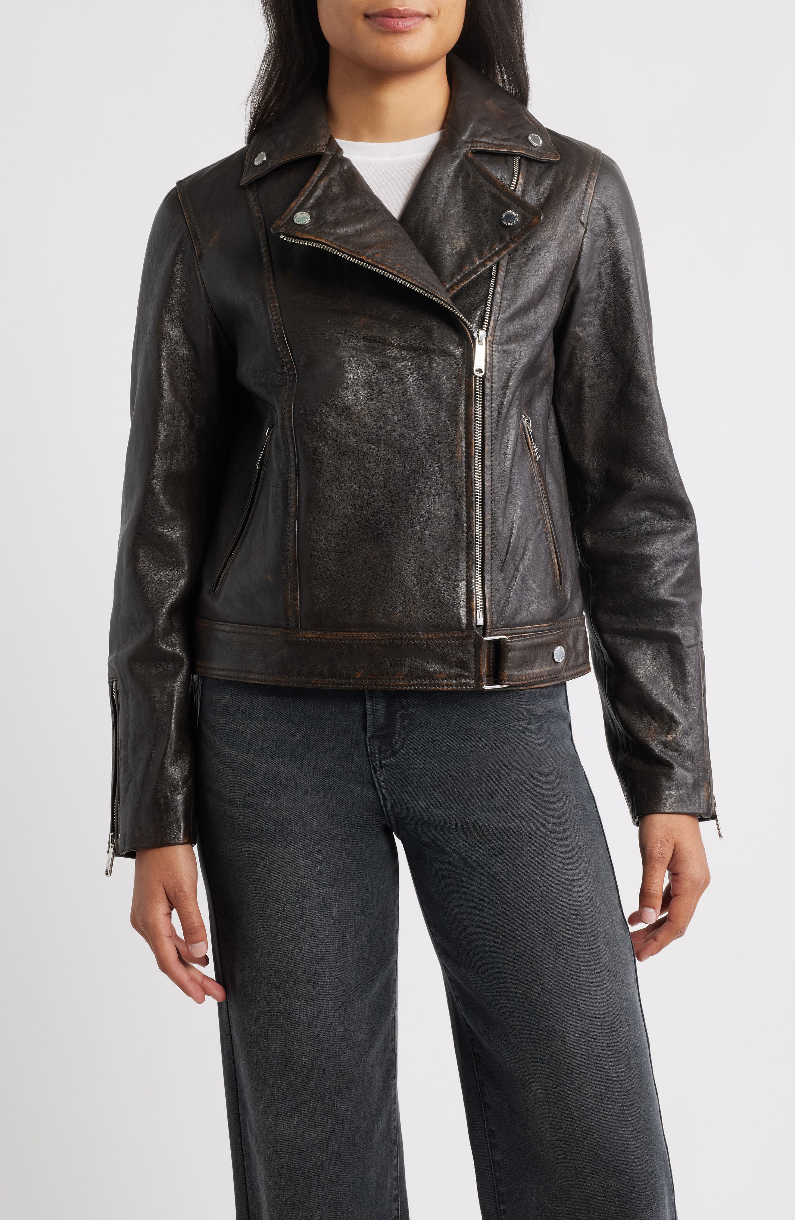 Sam Edelman Leather Moto Jacket