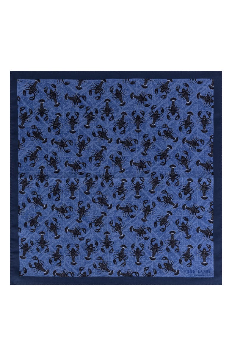 Ted Baker London Scorpion Silk Pocket Square, Alternate, color, 
