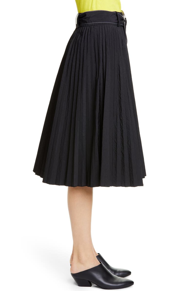 Proenza Schouler White Label Belted Parachute Skirt, Alternate, color, 