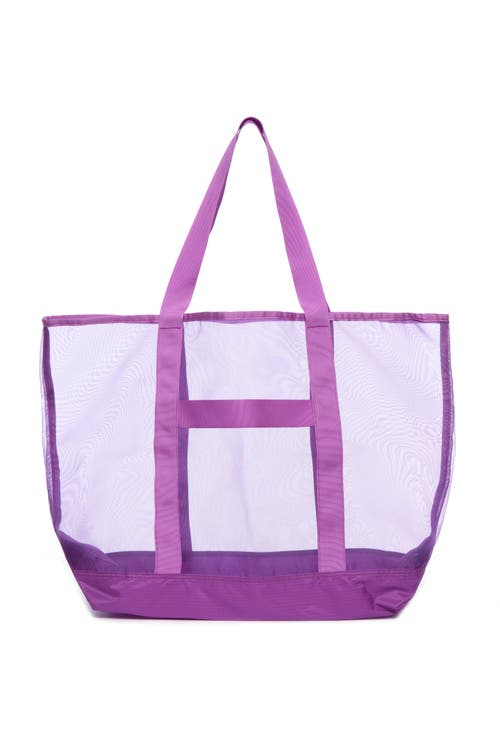 Baboon To The Moon Mesh Tote In Purple
