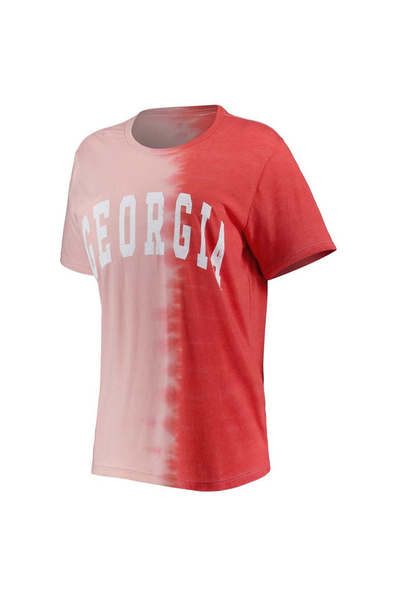 Women's Gameday Couture Red Georgia Bulldogs Find Your Groove Split-Dye T-Shirt, Alternate, color, Red