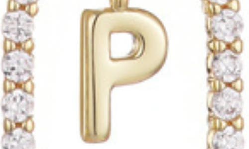 Adornia Floating Letter Initial Cubic Zirconia Pendant Necklace