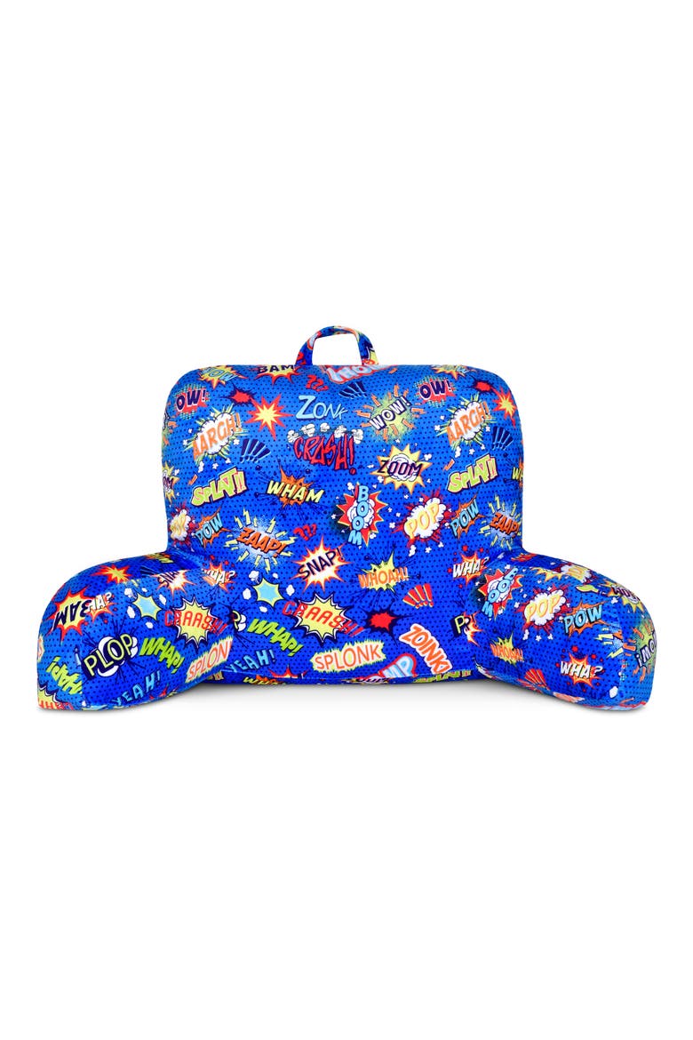 Superhero Lounge Pillow, Main, color, BLUE