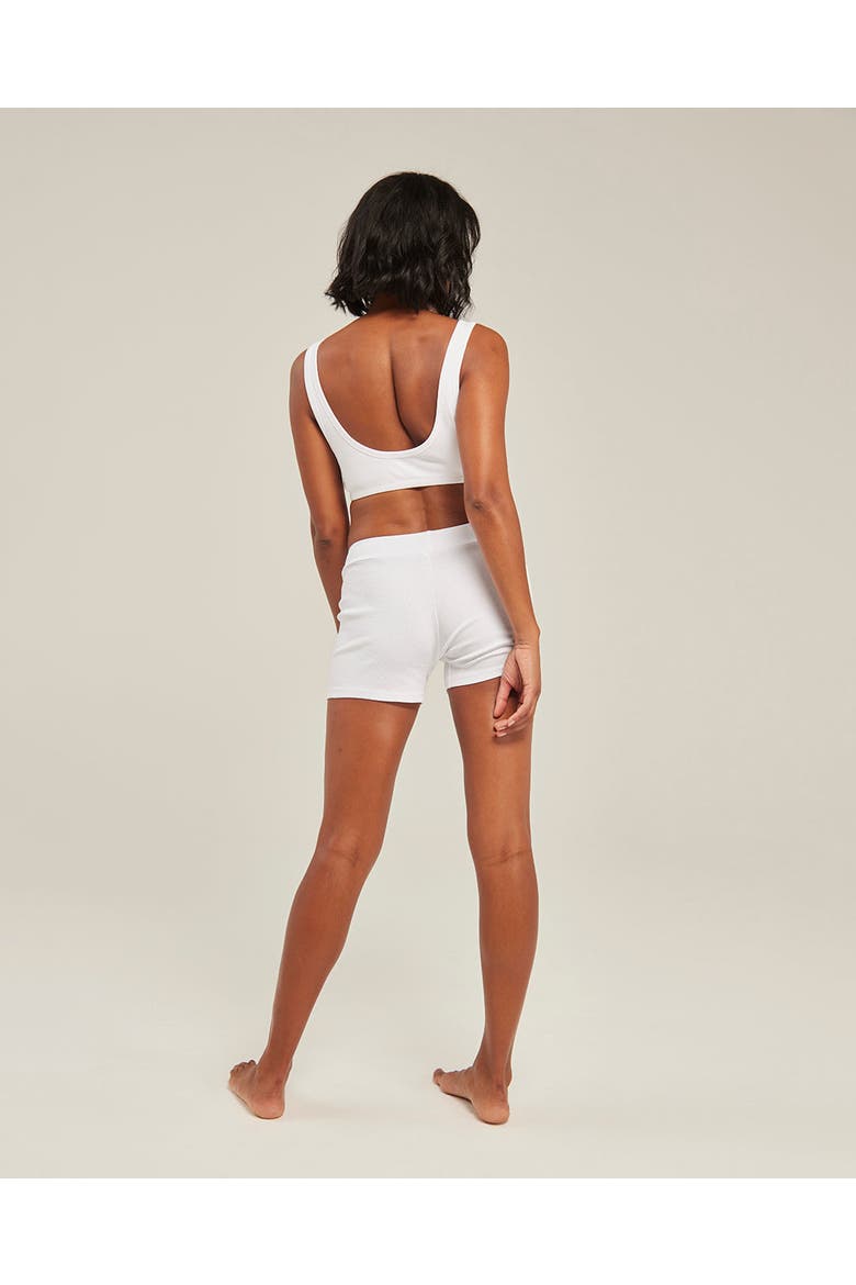 The Organic Cotton Boyfriend Boxer, Alternate, color, Cotton White