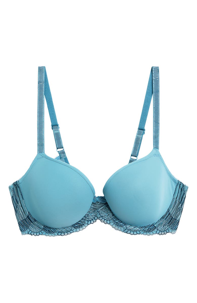 Wacoal La Femme Underwire T-Shirt Bra, Alternate, color, Adriatic Blue