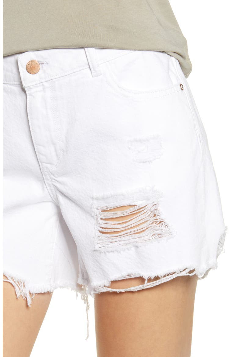 Karlie Ripped Boyfriend Shorts, Alternate, color, HOWARD