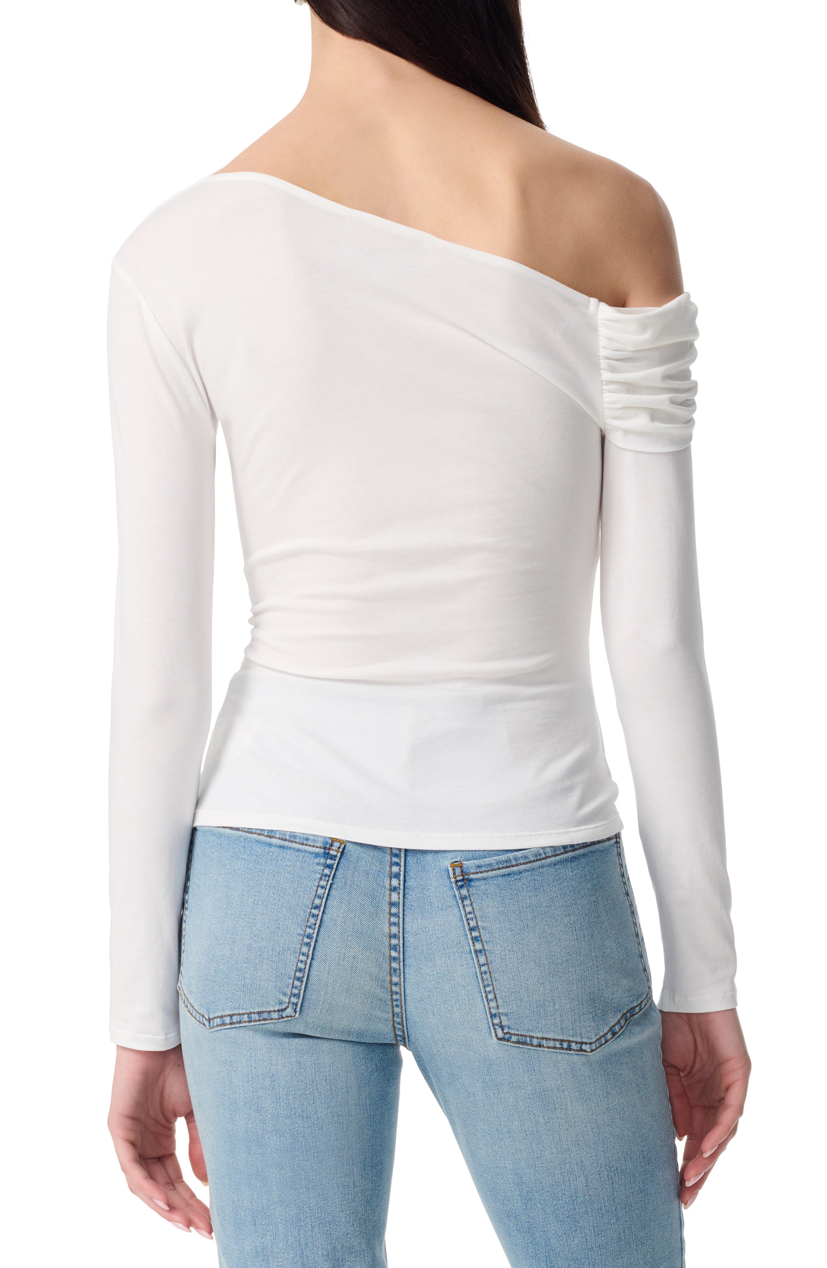 Simonette Twisted One-Shoulder Long Sleeve Top - image 4
