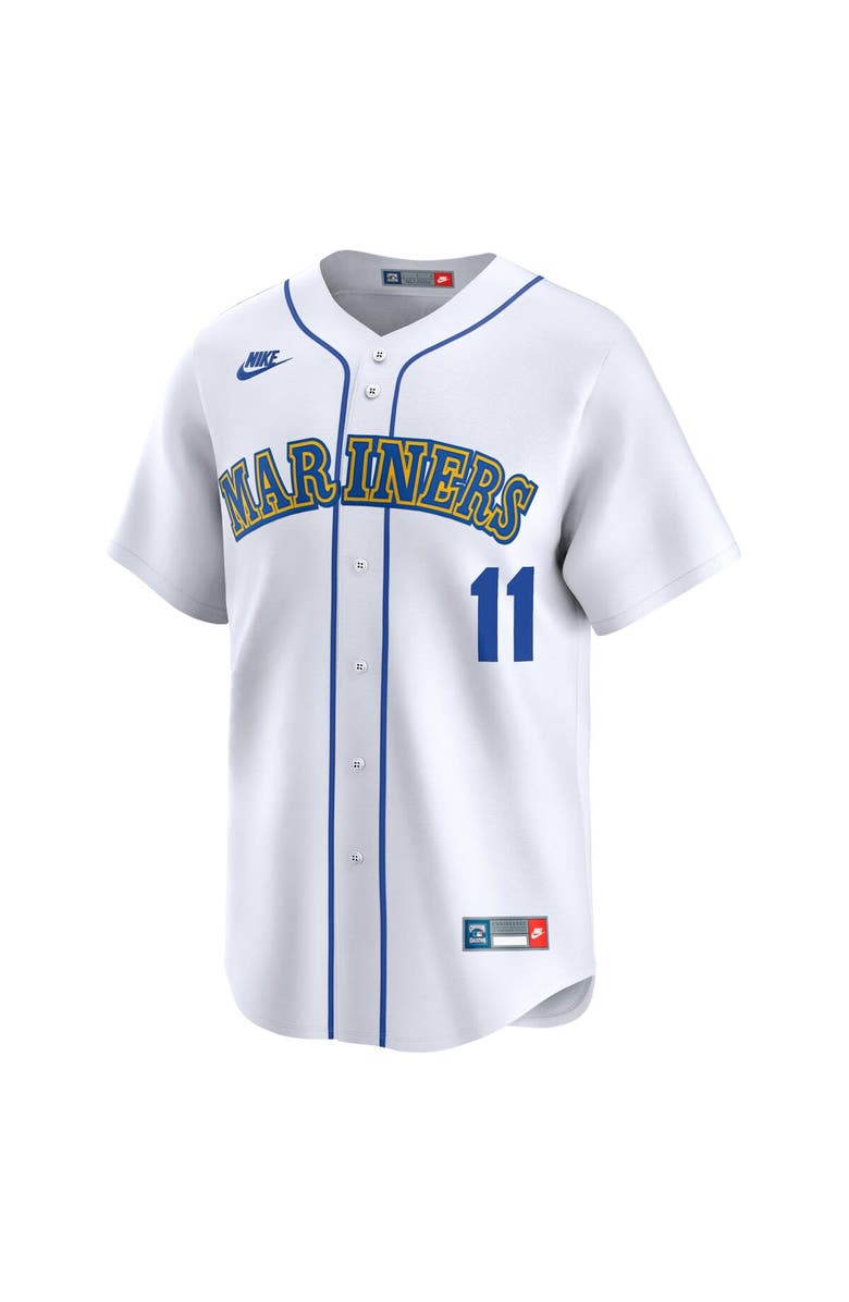 Nike Men's Nike Edgar Martinez White Seattle Mariners Throwback Cooperstown Limited Jersey, Alternate, color, White