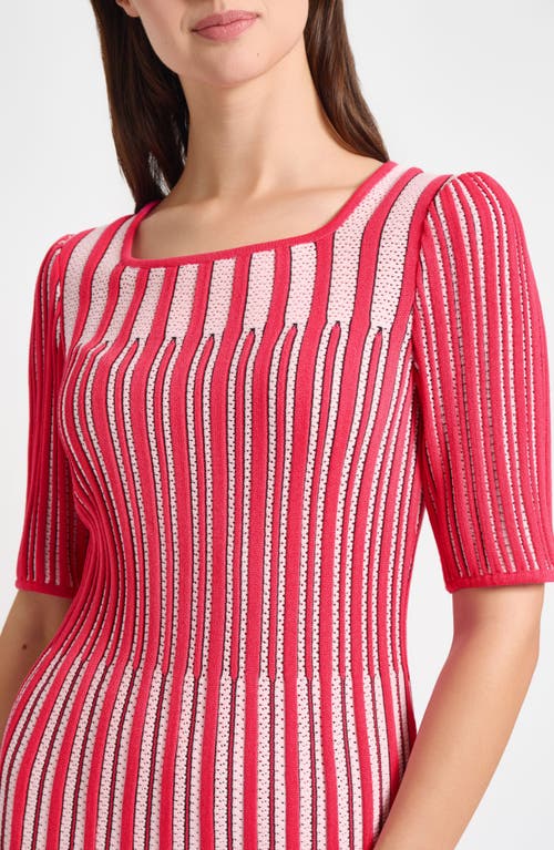 MING WANG MING WANG POINTELLE STITCH SWEATER
