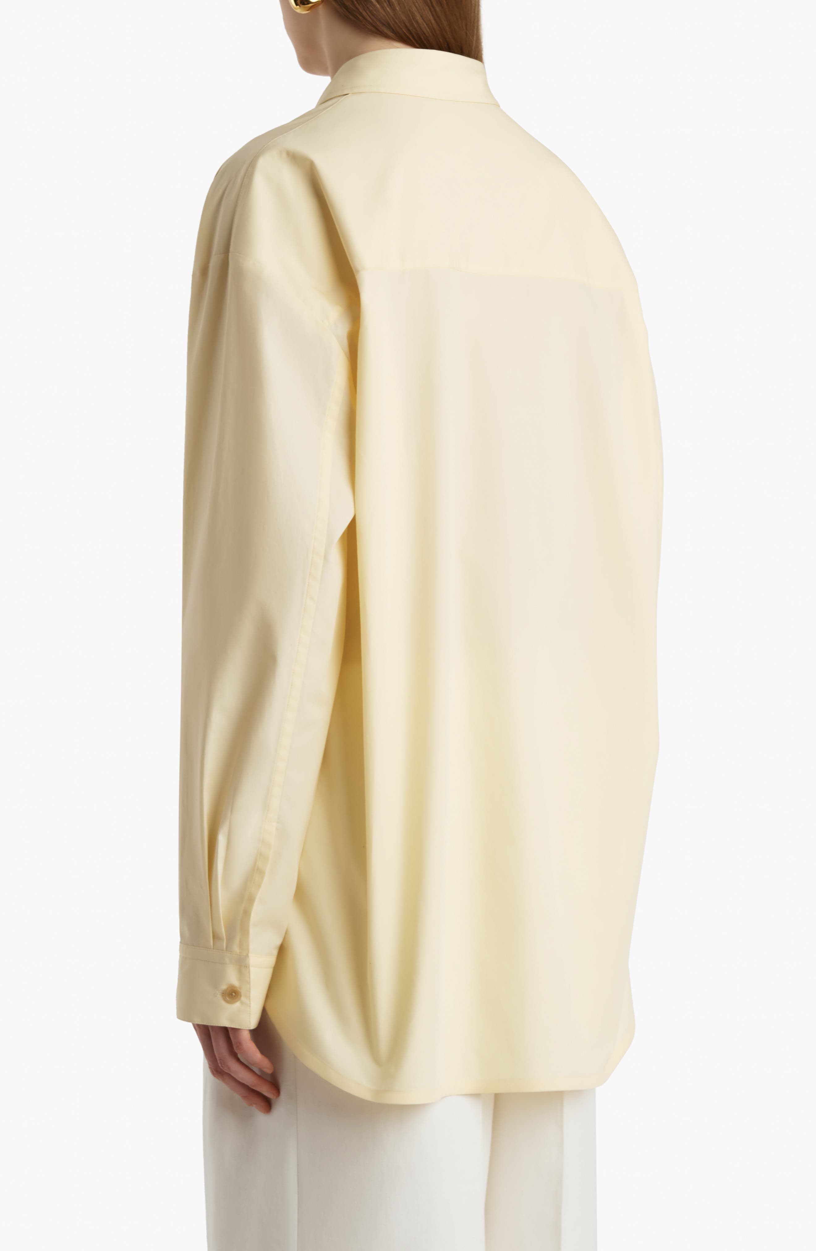 Organic Cotton Poplin Button-Up Shirt - image 4