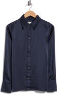 TWP Joey Long Sleeve Silk Button-Up Shirt