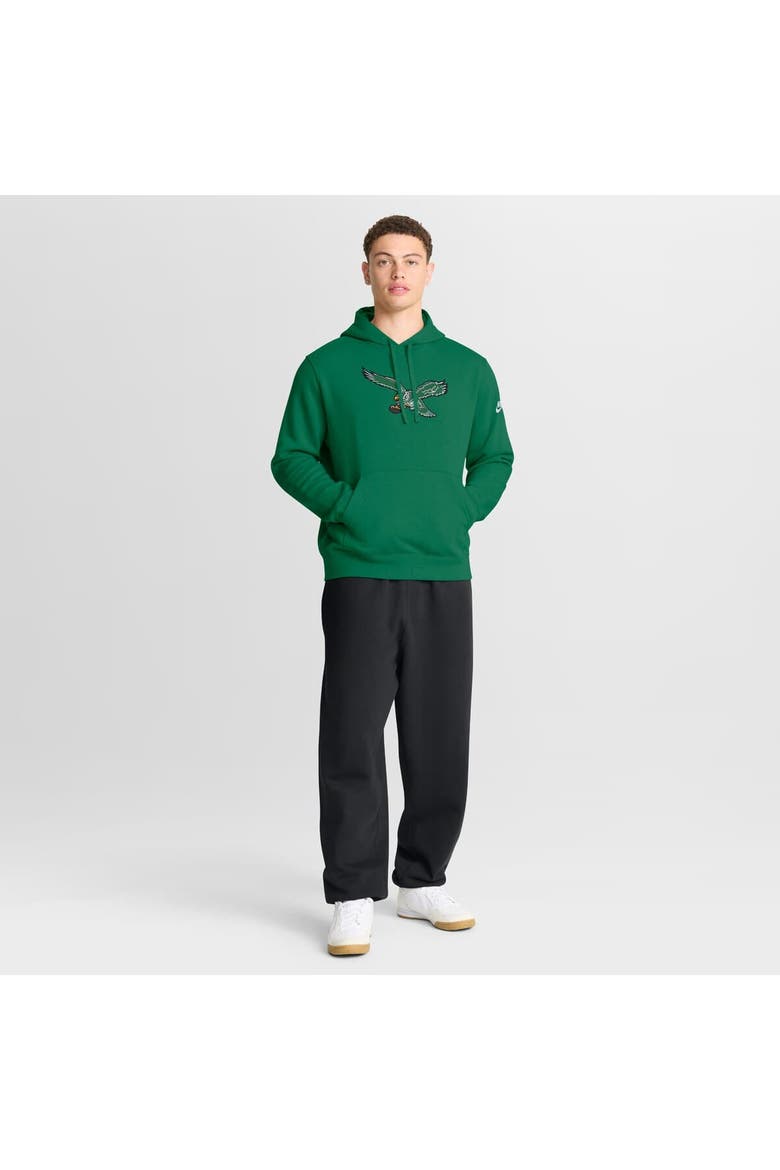 Men's Nike Kelly Green Philadelphia Eagles Club Fleece Pullover Hoodie, Alternate, color, Kelly Green