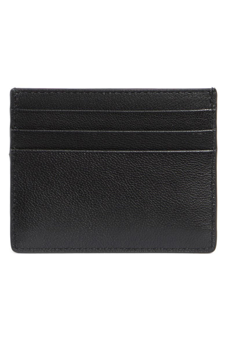 Bleecker Leather Card Case, Alternate, color, BLACK