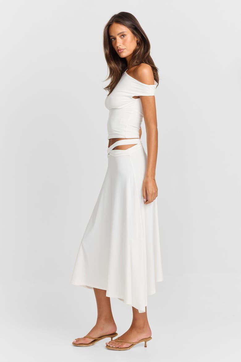 Bloom Maxi Skirt, Alternate, color, White