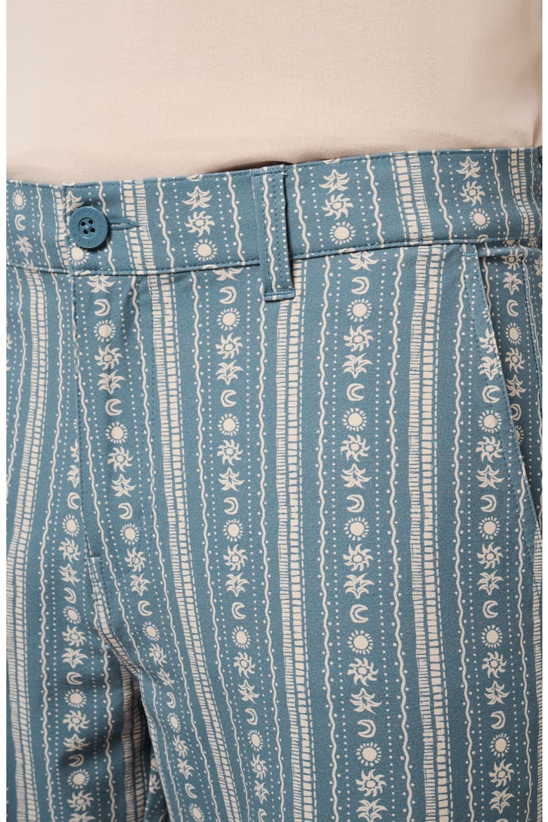 Print Tech Chino Shorts, Alternate, color, CAPTAINS BLUE
