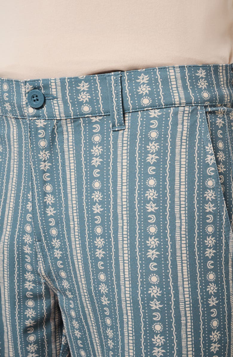 TravisMathew Print Tech Chino Shorts, Alternate, color, Captains Blue