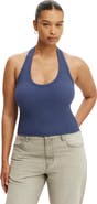 Cotton On Women's Rib Scoop Halter