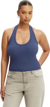 Cotton On Women's Rib Scoop Halter