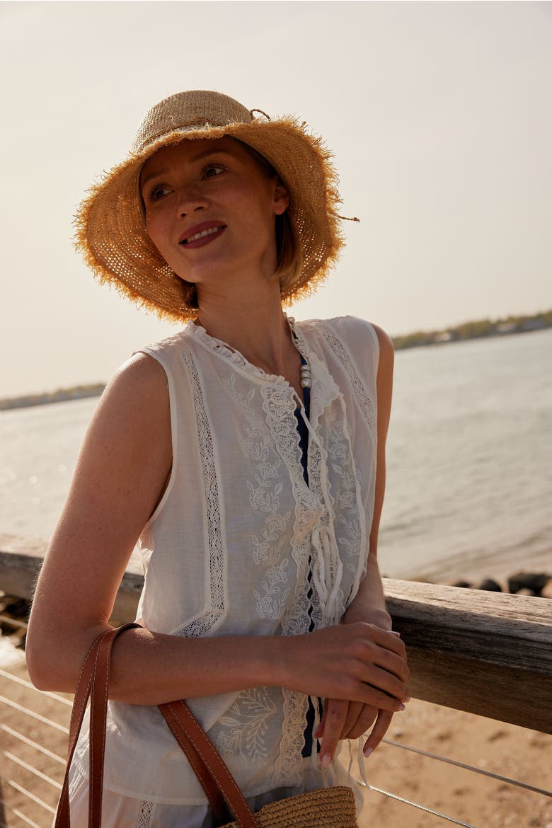 Packable Raffia Bucket Hat, Alternate, color, Natural
