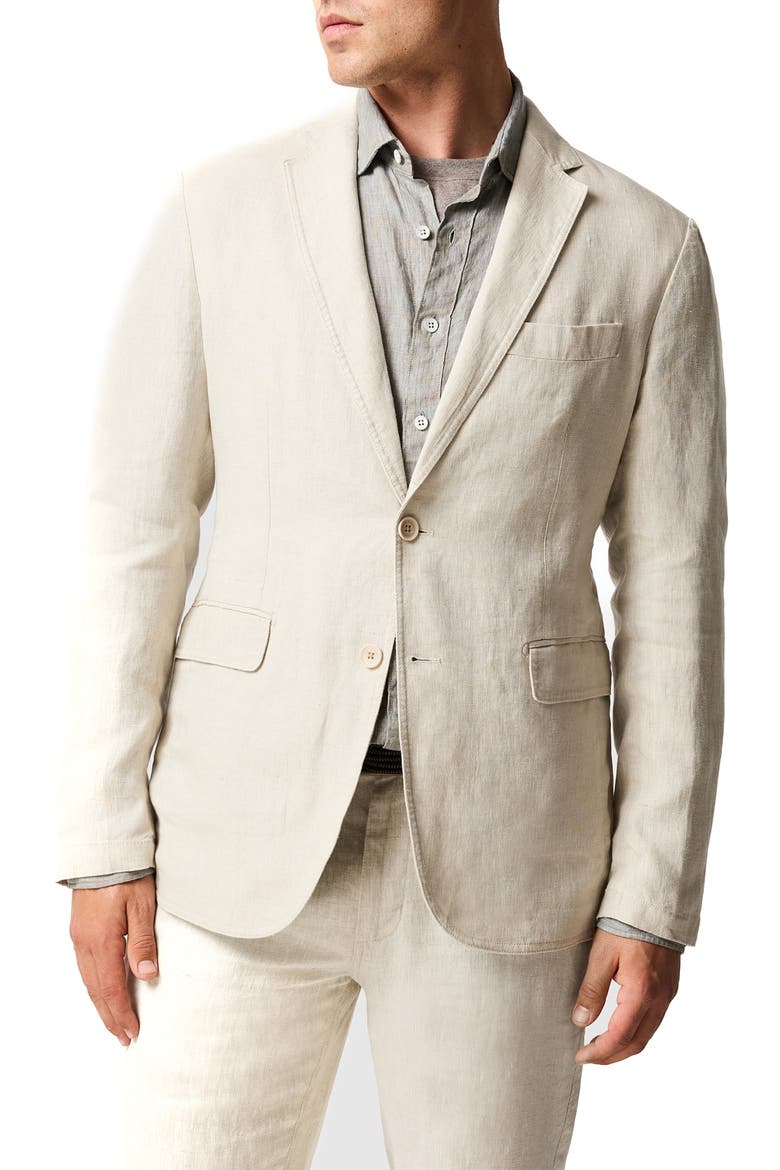 Resort Linen Jacket, Main, color, OATMEAL