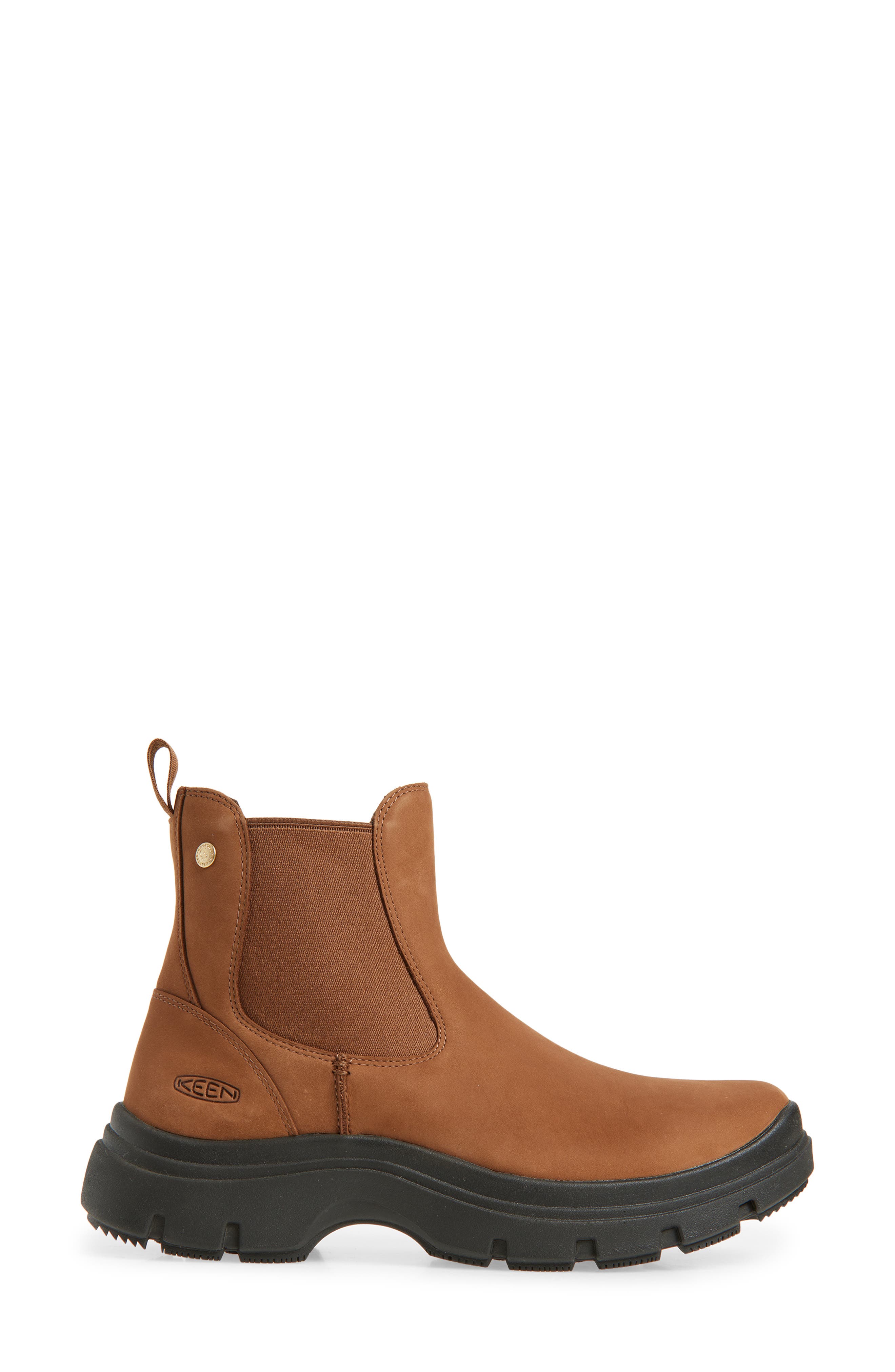 KEEN Kosa Waterproof Leather Chelsea Boot, Alternate, color, Bison/ Black