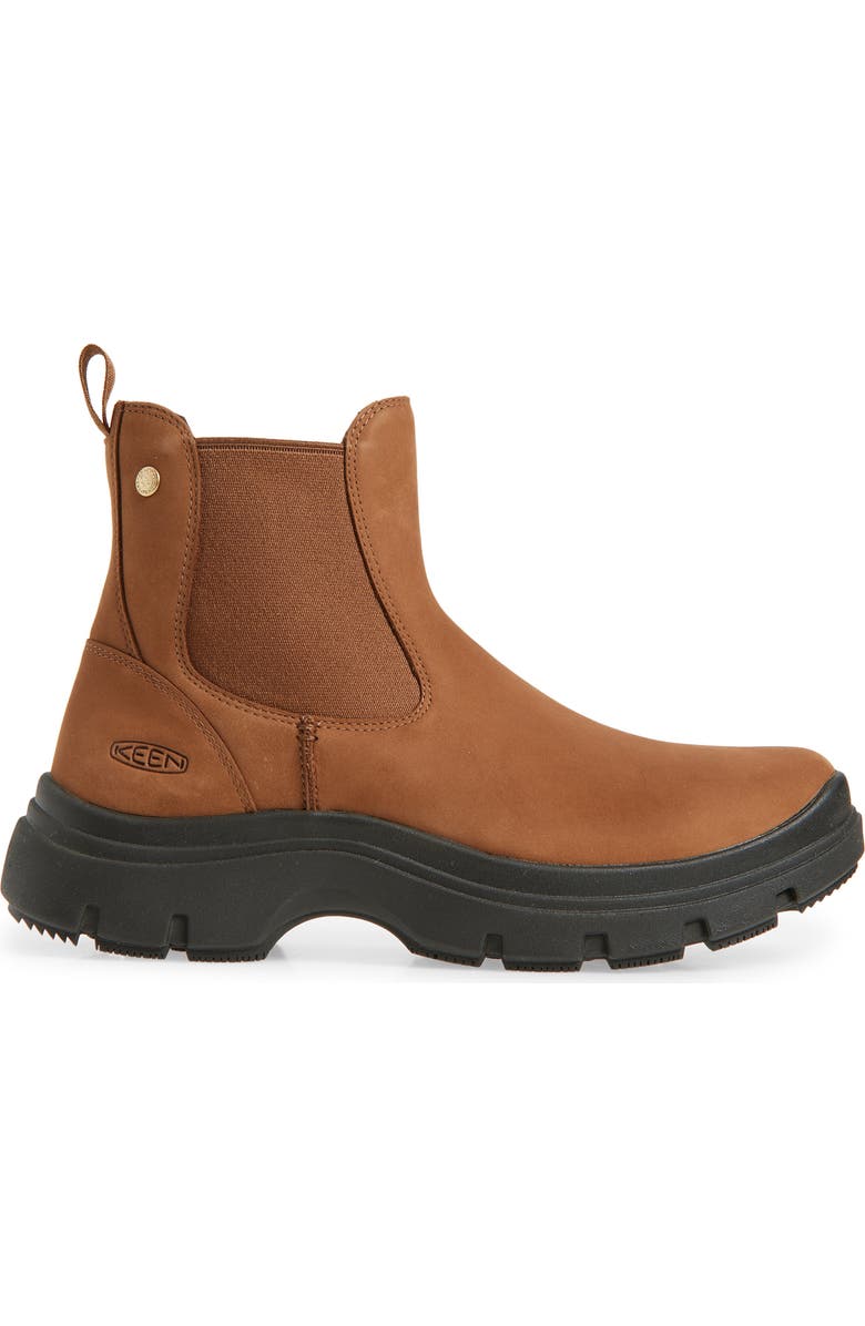 KEEN Kosa Waterproof Leather Chelsea Boot, Alternate, color, Bison/ Black