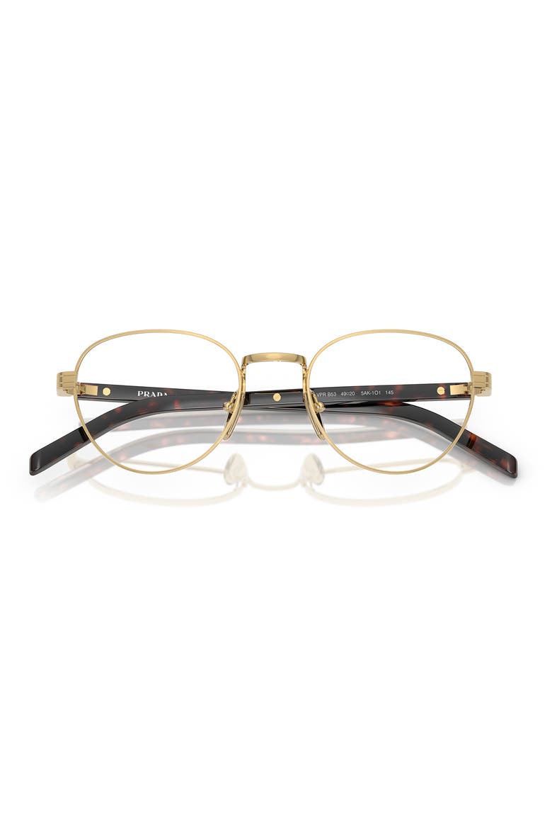 51mm Round optical glasses, Alternate, color, GOLD