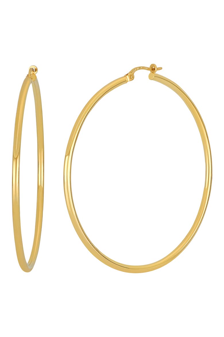 Omega 14K Gold Omega Hoop Earrings (Nordstrom Exclusive), Main, color, 14K YELLOW GOLD