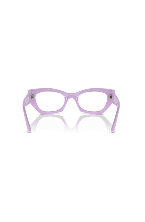 Ray Ban Ray-ban 52mm Irregular Optical Glasses In Purple