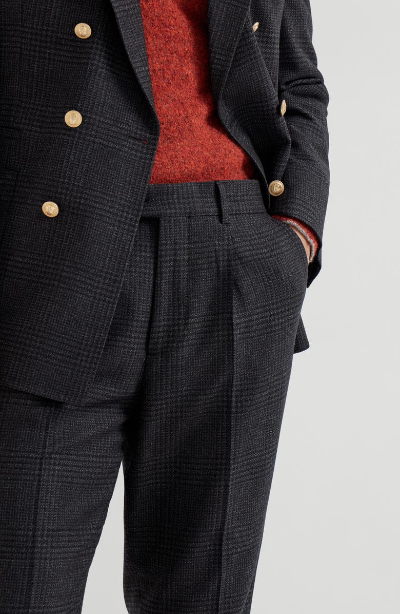 Brunello Cucinelli Leisure fit trousers, Alternate, color, Anthracite