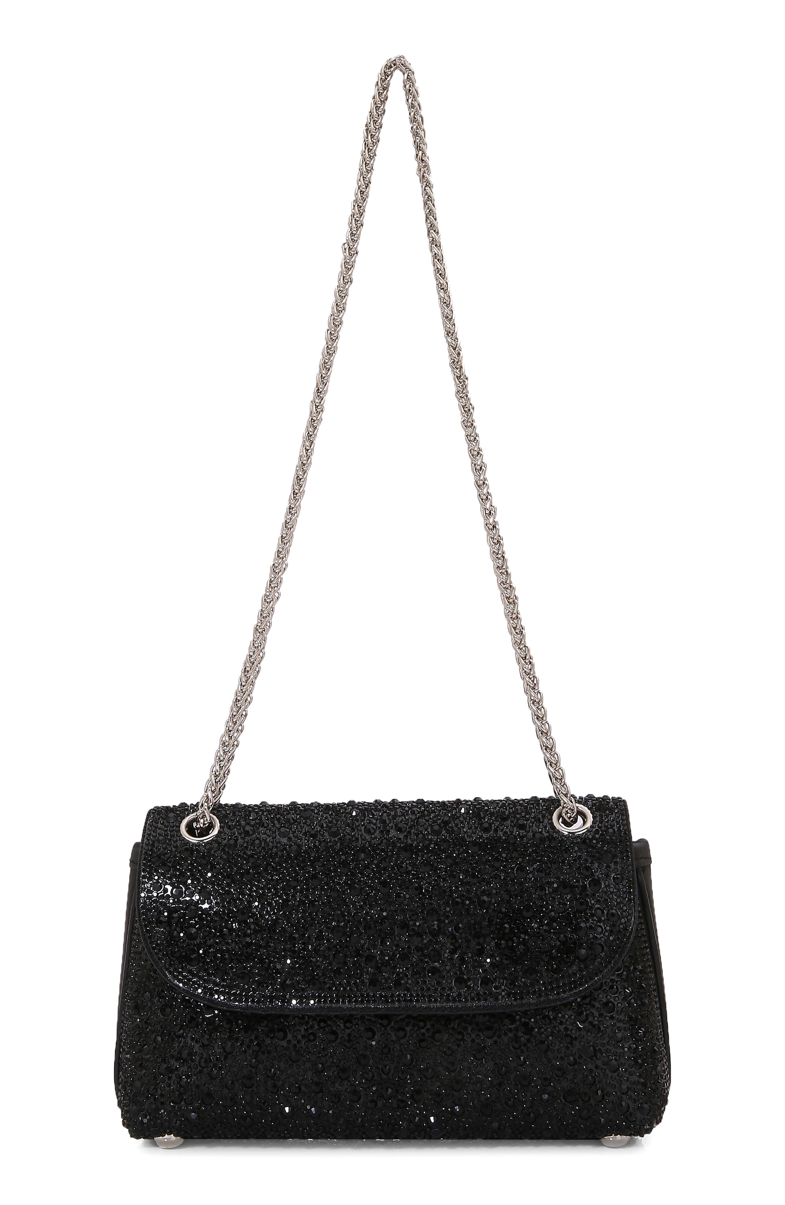 BERNESS Rhinestone Pavé Crossbody Bag