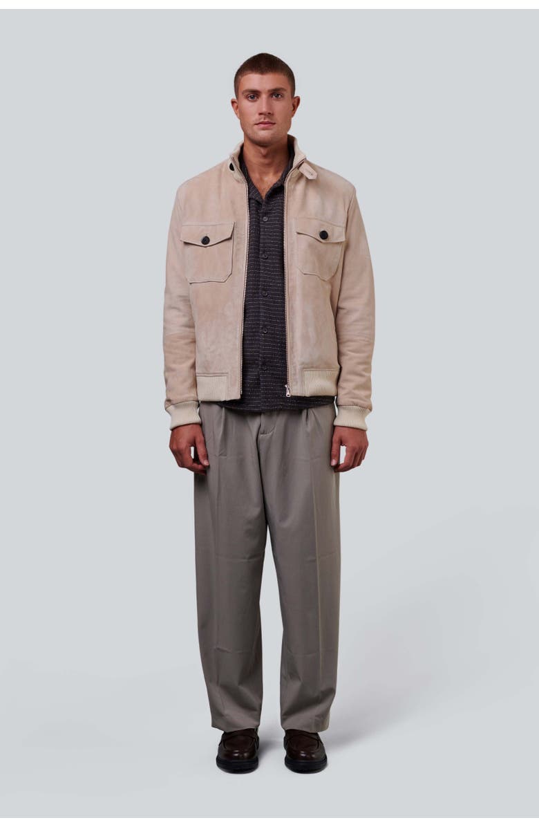FURNIQ UK Spencer Suede Jacket, Alternate, color, Beige