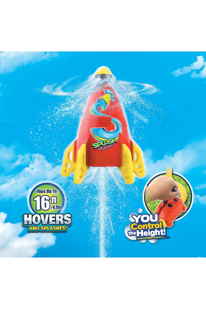 Water Powered Splash Rocket Sprinkler, Hovers & Sprays, Outdoor Toy, Alternate, color, Multicolored