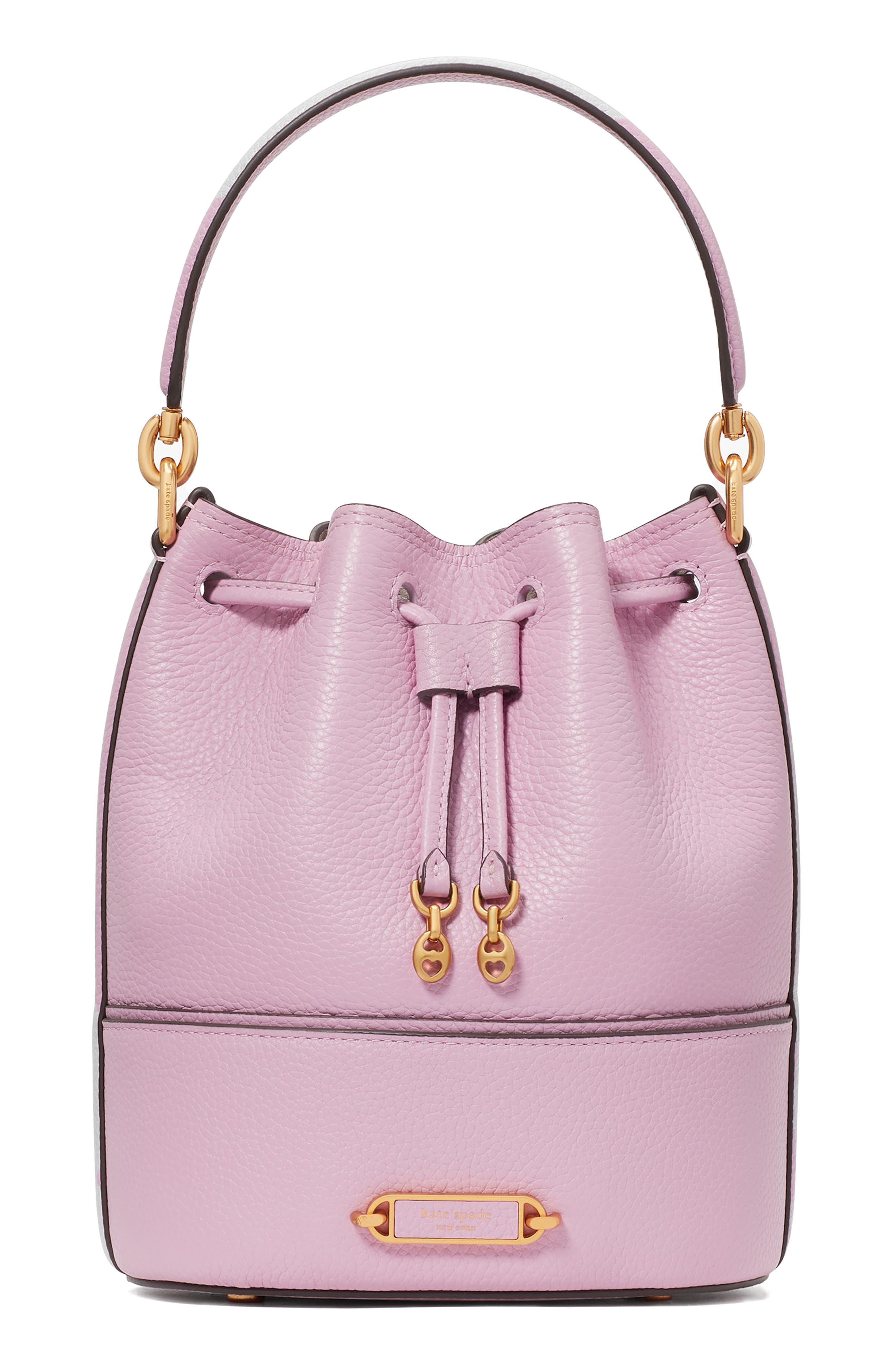 small gramercy pebble leather bucket bag