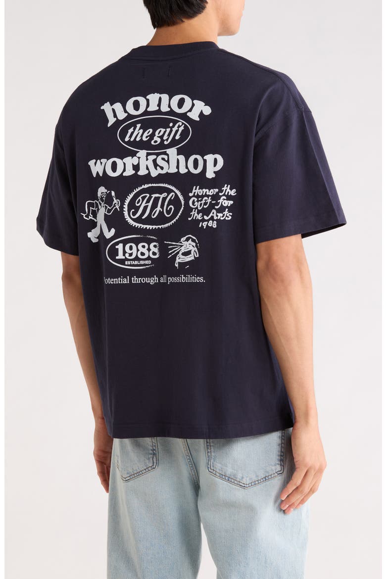 Workshop Graphic T-Shirt, Alternate, color, NAVY