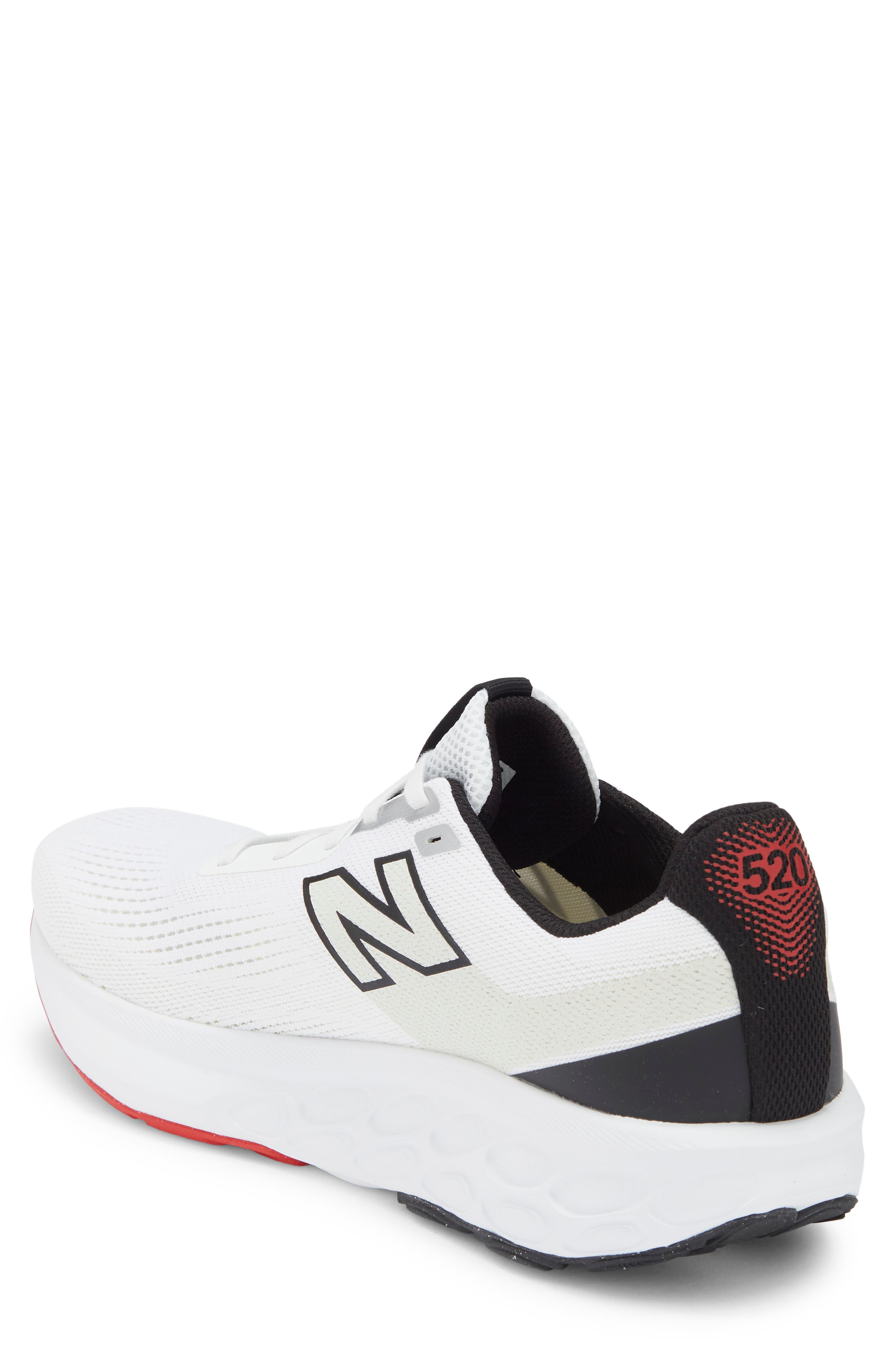 Fresh Foam 520 V9 Running Shoe, Alternate, color, NB 103 WHITE/ BLACK