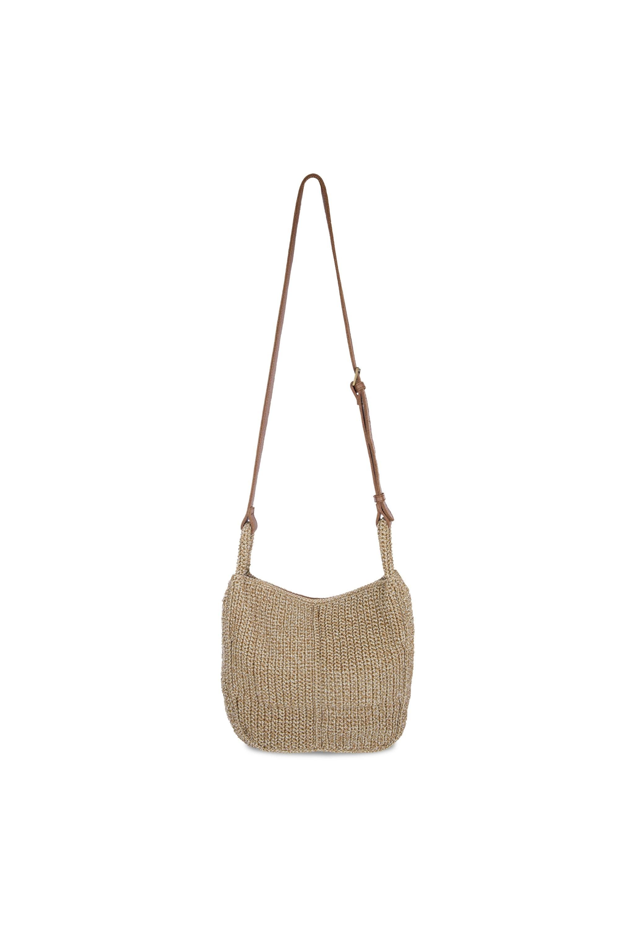 Los Feliz Crossbody Crochet Bag, Alternate, color, Bamboo Static