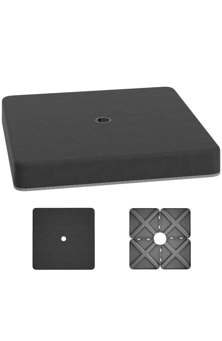 Outsunny Patio Umbrella Base, Main, color, Black