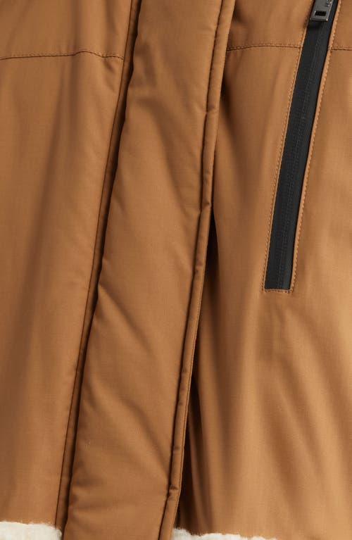 Ugg(r) Kaysin Fleece Trim Down Parka In Brown