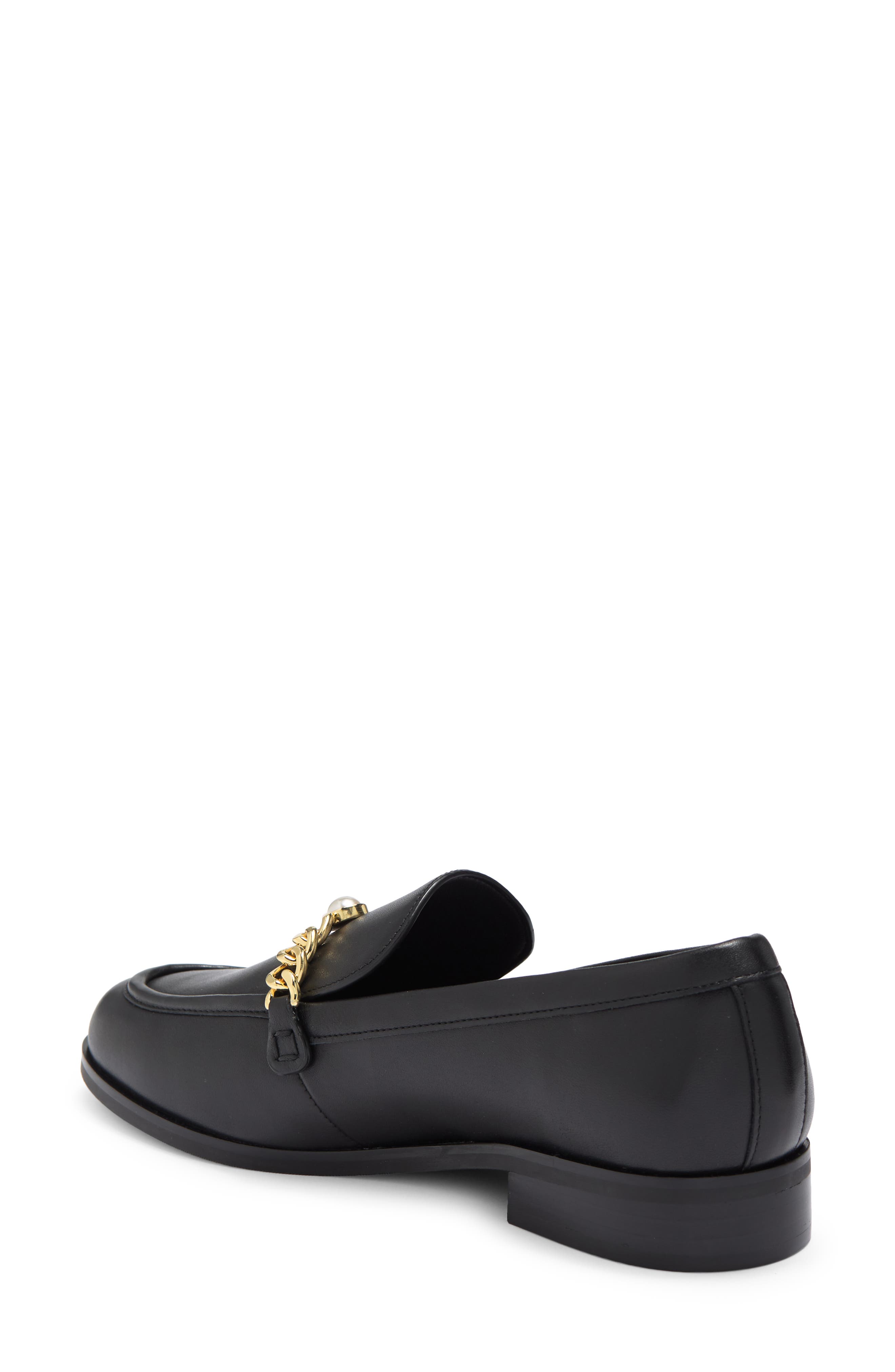 Stuart Weitzman Owen Pearl Chain Loafer, Alternate, color, 