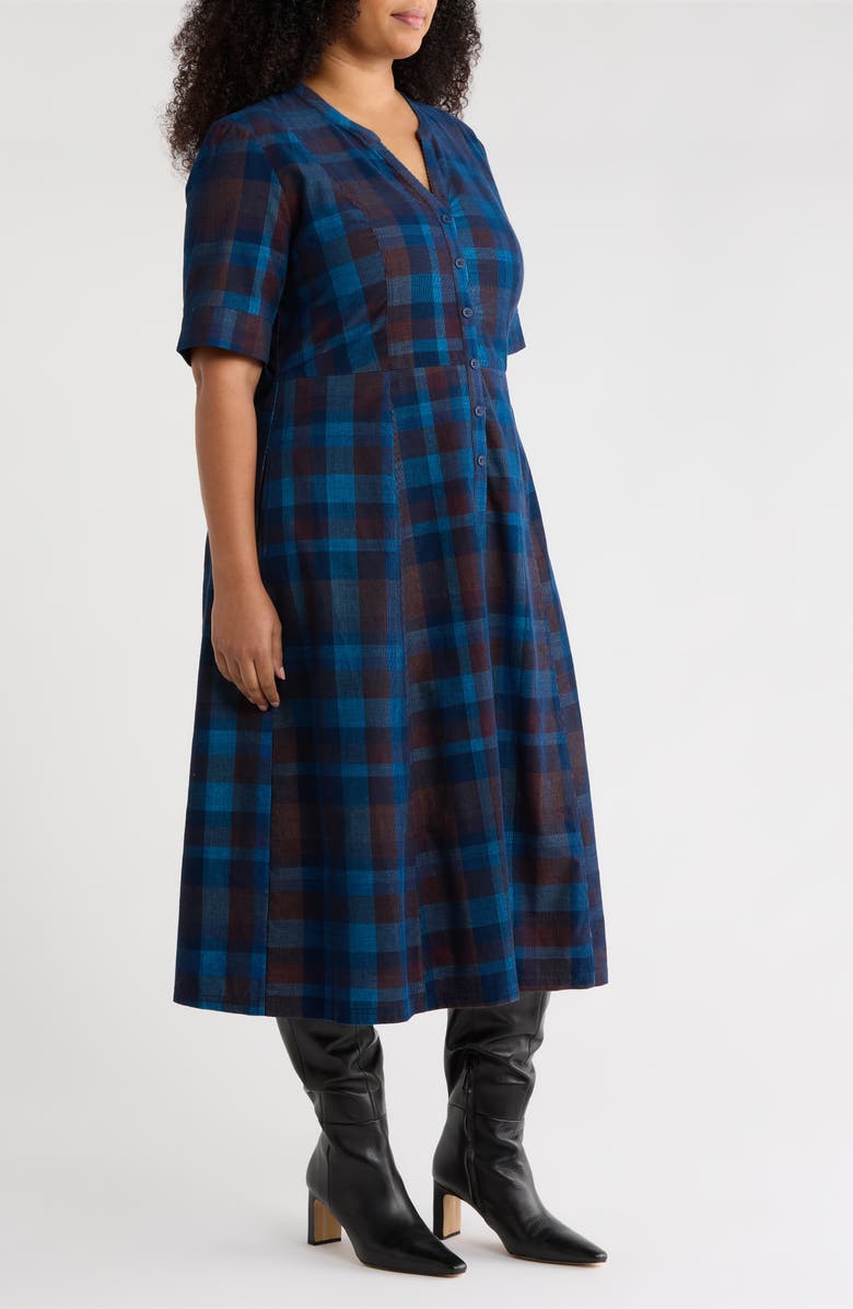 Seasalt Cornwall Wightwick Organic Cotton Denim Midi Dress, Alternate, color, Honesty Sea Cave