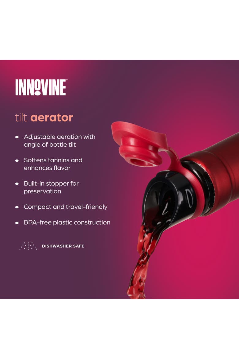 Tilt Aerator, Alternate, color, Raspberry