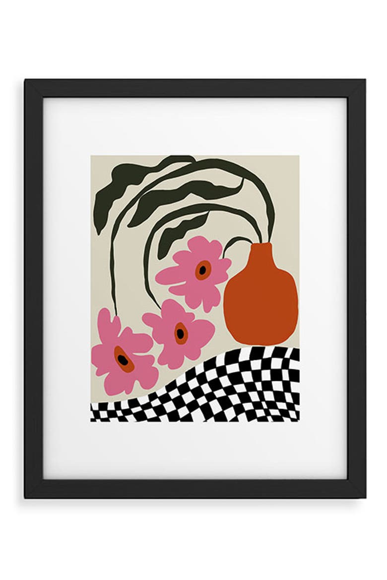 'Vintage Blossom' by Miho Framed Wall Art, Main, color, ORANGE