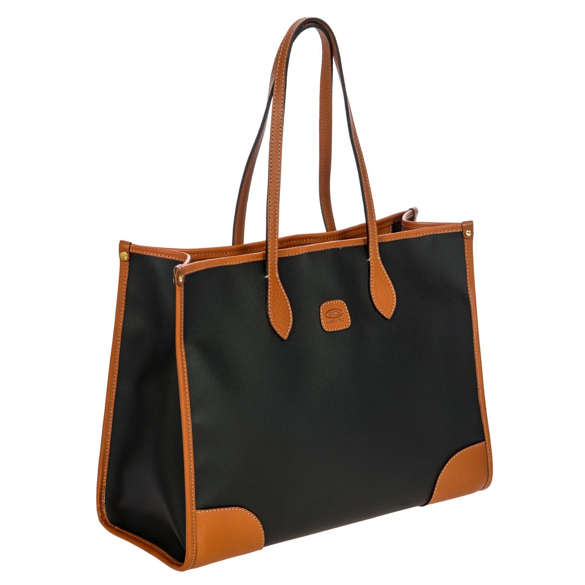 Firenze Opera Tote Bag w/ Laptop Sleeves, Alternate, color, Black
