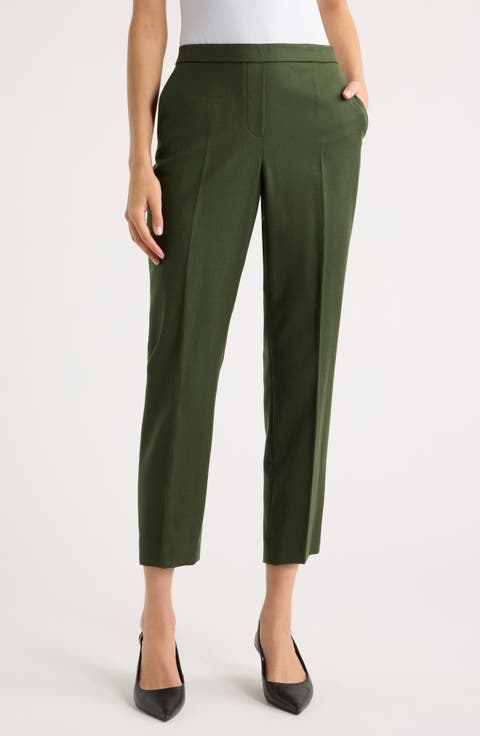 Sleek Flannel Treeca Pull-On Pants
