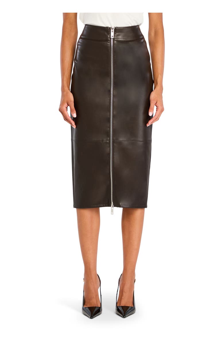 SER.O.YA Millicent Vegan Leather High Rise Midi Skirt, Main, color, 