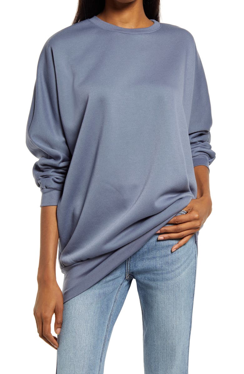 Treasure & Bond Crewneck Tunic Sweatshirt, Main, color,